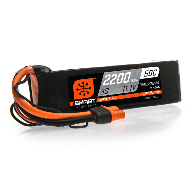 SPMX22003S50, 2200mAh 3S 11.1V 50C Smart LiPo Battery; IC3