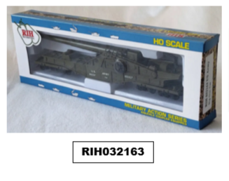 RIH032163, Rock Island Hobby RIH032163 HO Scale US Army Big Gun Car