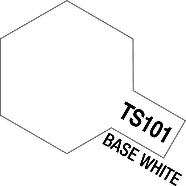 TAM85101, Tamiya TS-101 Base White Lacquer Spray Paint (100ml)