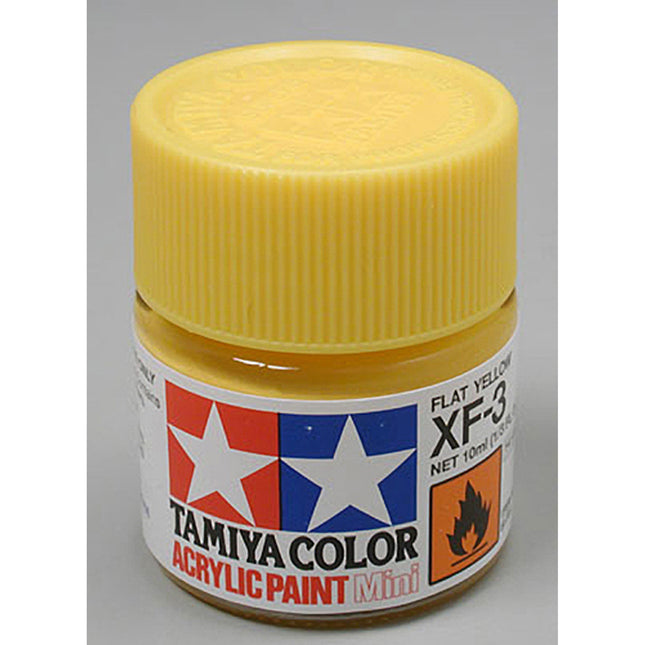 TAM81703, Acrylic Mini XF3, Flat Yellow (10 ml)