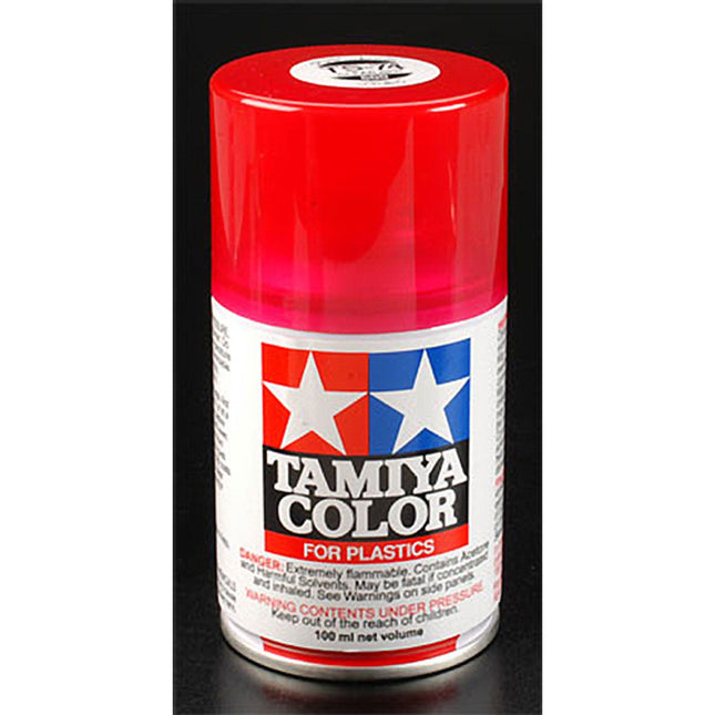 TAM85074, Tamiya TS-74 Clear Red Lacquer Spray Paint (100ml)