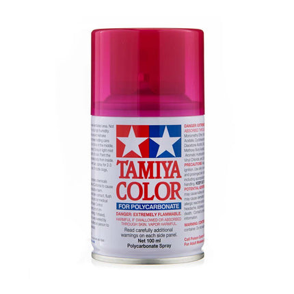 TAM86040, Tamiya PS-40 Translucent Pink Lexan Spray Paint (100ml)