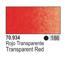 17ml Bottle Transparent Red Model Color