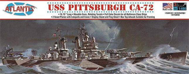1/490 USS Pittsburgh CA72 Heavy Cruiser (formerly Revell)
