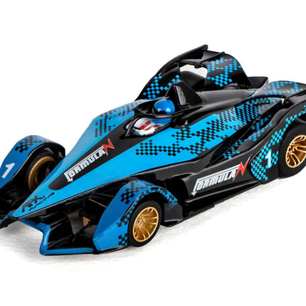 AFX22039, AFX Formula N 1/64 Scale Slot Car (Blue/Black) (LWB) (Mega G+)