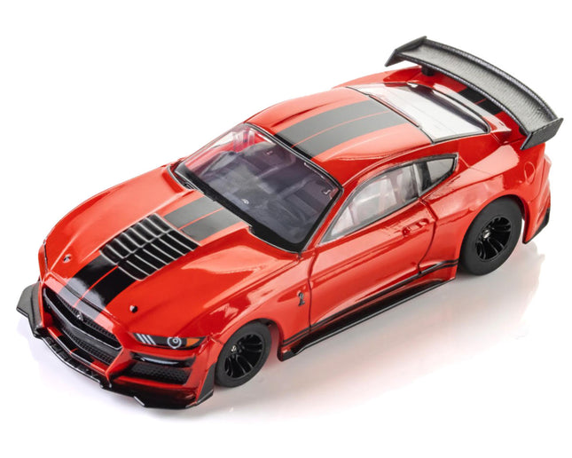 AFX22077, AFX 2021 Shelby GT500 1/64 Scale Slot Car (Race Red) (LWB) (Mega G+)