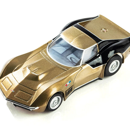 AFX22093, AFX AstroVette 1969 LMP12 LTD 1/64 Scale Slot Car (Gold) (SWB) (Mega G+)