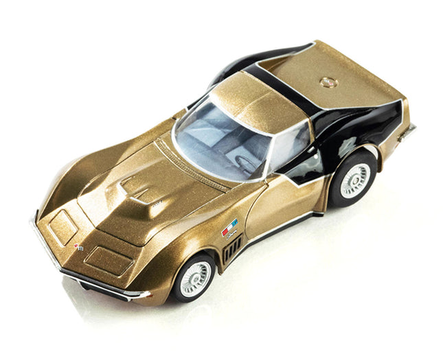 AFX22093, AFX AstroVette 1969 LMP12 LTD 1/64 Scale Slot Car (Gold) (SWB) (Mega G+)