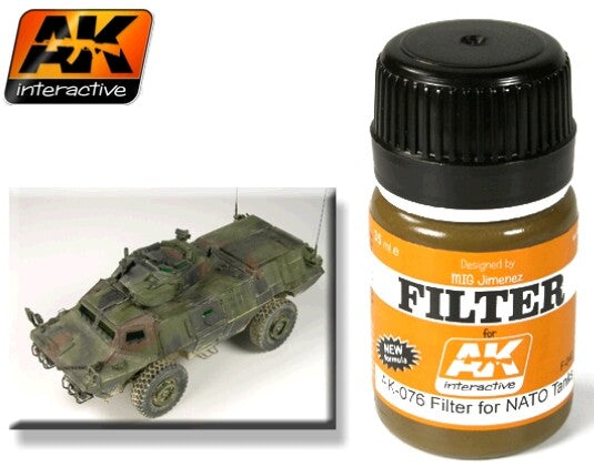 AKI-76, NATO Tank Filter Enamel Paint 35ml Bottle