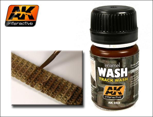 AK Interactive, AKI-83, Track Wash Enamel Paint 35ml Bottle