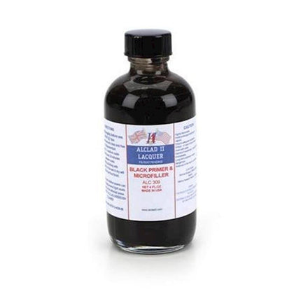 ALCLAD II, ALC-309, 4oz. Bottle Black Primer & Microfiller