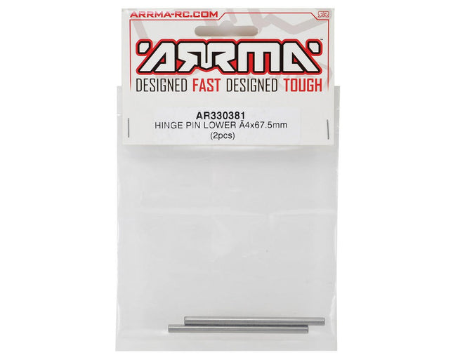 ARAC5032, AR330381, Arrma 4x67.5mm Lower Hinge Pin (2)