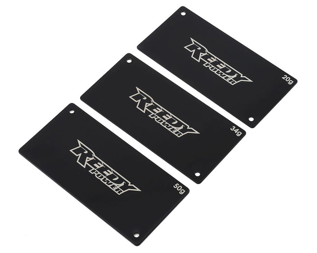 ASC27355, Reedy Steel Shorty LiPo Battery Weight Set (20g, 34g, 50g)