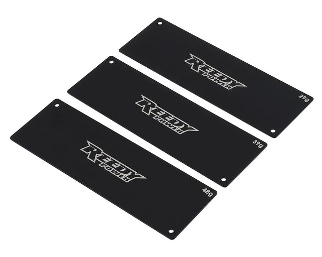 ASC27356, Reedy Steel Stick LiPo Battery Weight Set (29g, 39g, 48g)