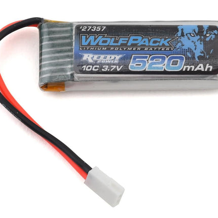 ASC27357, Reedy WolfPack 1S LiPo 10C Battery Pack w/Micro Connector (3.7V/520mAh)