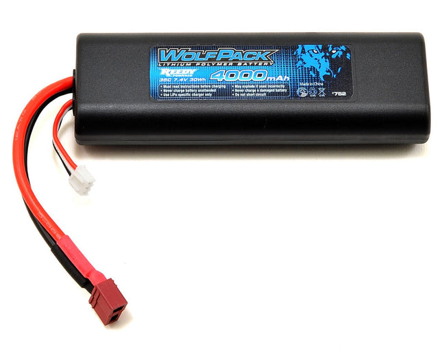 ASC752, Reedy WolfPack 2S Hard Case 35C LiPo Battery Pack (7.4V/4000mAh)