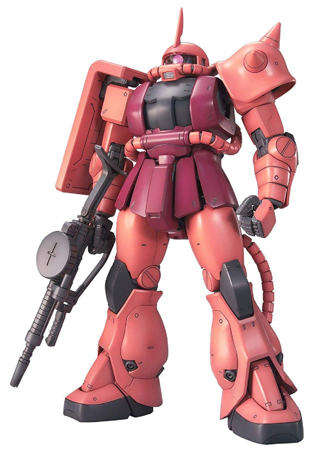 BAN149834, Char's Zaku II (Ver. 2.0) 1/100 MG Model Kit, from Mobile Suit Gundam