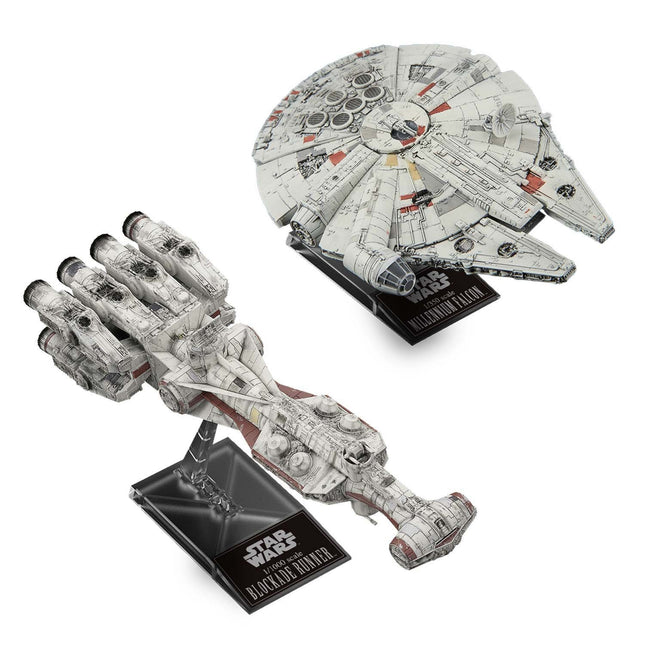 BAS5055363, 1/1000 Blockade Runner & 1/350 Millennium Falcon Model Kit