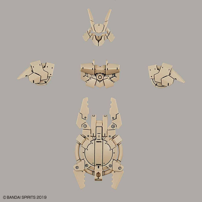 BAS5057811, 30mm Close Quarters Combat 1/144 Option Armor, for Portanova, Sand Yellow