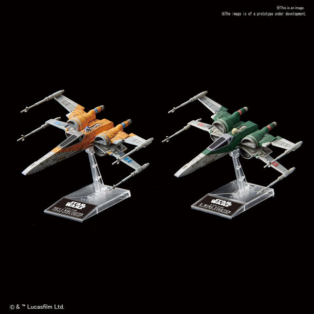 BAS5059231, Poe's X-Wing & X-Wing Fighter Vehicle Model Kit (Rise of Skywalker Version), from Star Wars