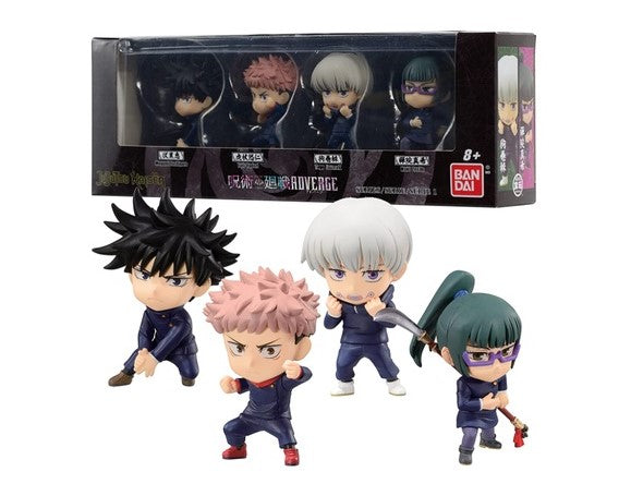 BAS87811, Jujutsu Kaisen ADVERGE Figure Box Set: Megumi Fushiguro, Yuji Itadori, Toge Inumaki, Maki Zenin