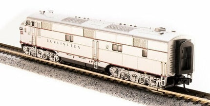 Broadway Limited 3598 N Scale EMD E7 A-unit CB&Q #9917-A Stainless Steel w/ Red Stripes DCC W/Sound