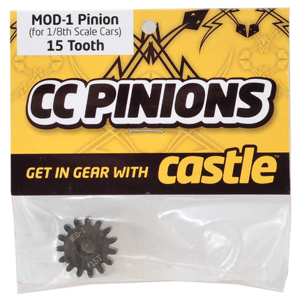 CSE010-0065-09, Castle Creations Mod 1 Pinion Gear w/5mm Bore (15T)