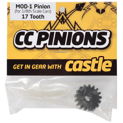 CSE010-0065-10, Castle Creations Mod 1 Pinion Gear w/5mm Bore (17T)