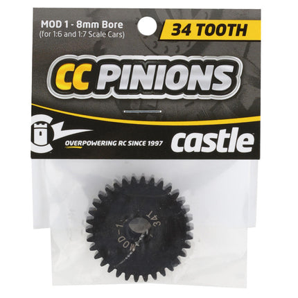 CSE010-0065-33, Castle Creations Mod 1 Pinion Gear w/8mm Bore (34T)