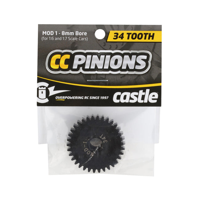 CSE010-0065-33, Castle Creations Mod 1 Pinion Gear w/8mm Bore (34T)