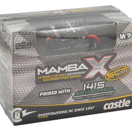CSE010-0160-00, Castle Creations Mamba X SCT 1/10 Brushless Combo w/1415 Sensored Motor (2400kV)