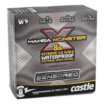 CSE010-0165-01, Castle Creations Mamba Monster X 8S 1/6 ESC/Motor Combo w/2028 Sensored Motor (800kV)