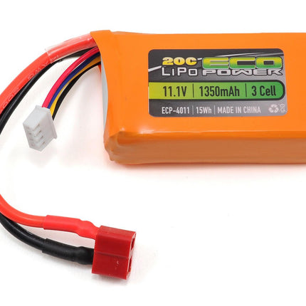 ECP-4011, EcoPower "Electron" 3S LiPo 20C Battery (11.1V/1350mAh)