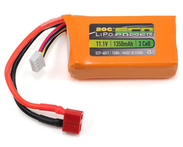 ECP-4011, EcoPower "Electron" 3S LiPo 20C Battery (11.1V/1350mAh)