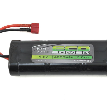 ECP-5015, EcoPower 6-Cell NiMh Stick Pack Battery w/T-Style Connector (7.2V/4200mAh)