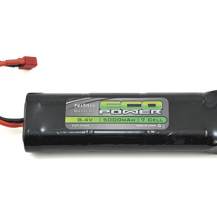 ECP-5022, EcoPower 7-Cell NiMH Stick Pack Battery w/T-Style Connector (8.4V/5000mAh)