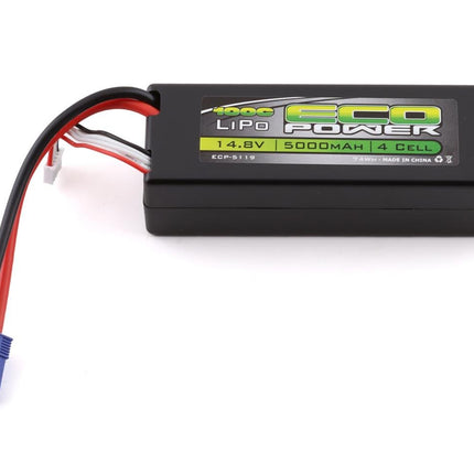 ECP-5119, EcoPower "Basher" 4S 100C Hard Case LiPo Battery w/EC5 (14.8V/5000mAh)