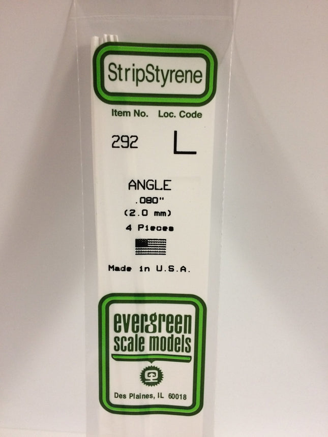 EVERGREEN, EVG-292, .080 Angle (2.0mm) (4)