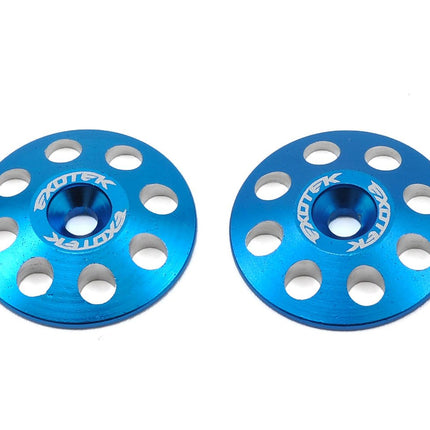 EXO1665BLU, Exotek 22mm 1/8 XL Aluminum Wing Buttons (2) (Blue)