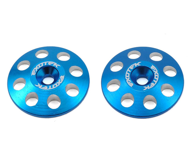 EXO1665BLU, Exotek 22mm 1/8 XL Aluminum Wing Buttons (2) (Blue)