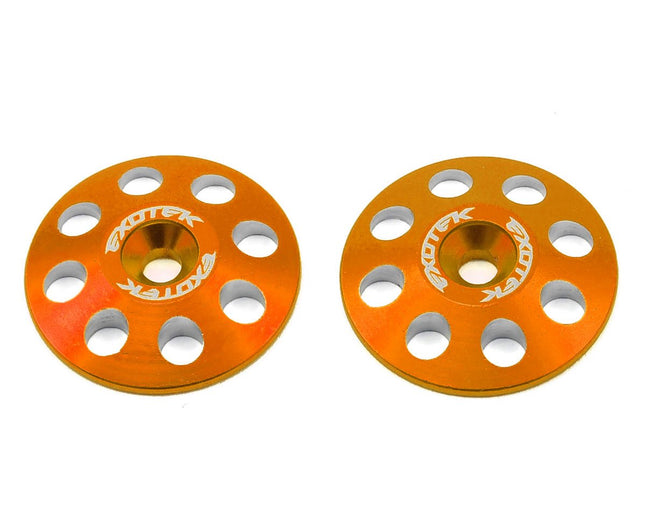 EXO1665ORG, Exotek 22mm 1/8 XL Aluminum Wing Buttons (2) (Orange)