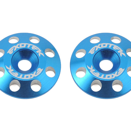 EXO1678BLU, Exotek Flite V2 16mm Aluminum Wing Buttons (2) (Blue)