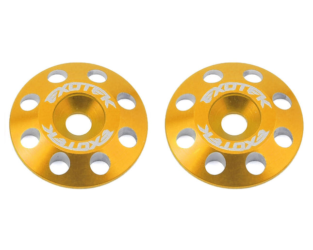 EXO1678GLD, Exotek Flite V2 16mm Aluminum Wing Buttons (2) (Gold)