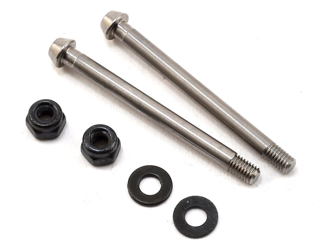 EXO1812, Exotek EB410 Titanium Rear Hub Locking Captured Hinge Pins (2)