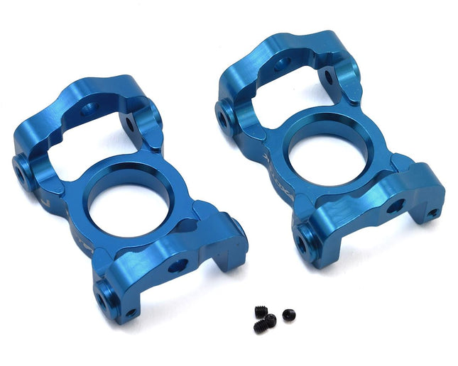 EXO1852BLU, Exotek Losi LST 3XL Aluminum Front C Hubs (Blue) (2)