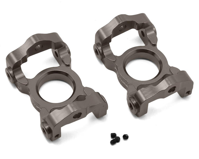 EXO1852GUN, Exotek Losi LST 3XL Aluminum Front C Hubs (Gun Metal) (2)