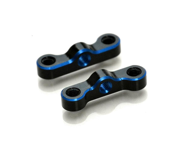 EXO1938, Exotek B74/B6.2 HD Aluminum Rear Hub Link Mounts (Black/Blue) (2)