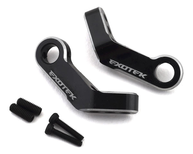 EXO1955, Exotek TLR 22 Drag Racing Rear Body Mount Set (Black)