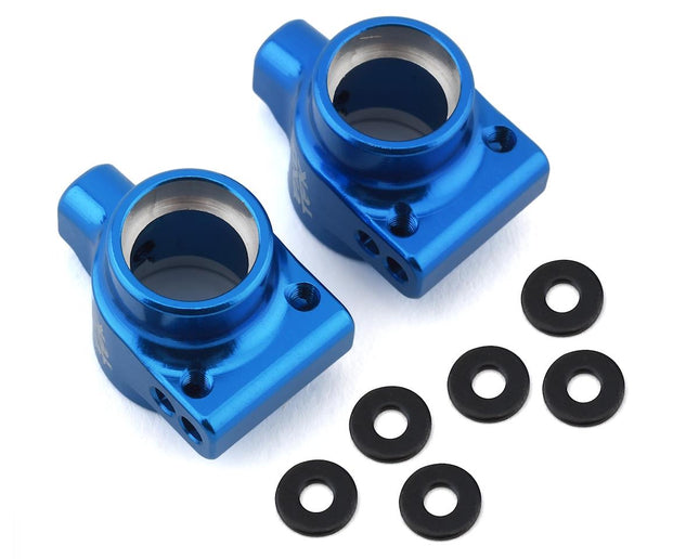 EXO1956, Exotek DR10 Aluminum Rear Hubs (Blue) (2)