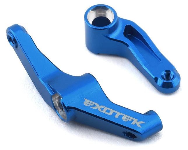 EXO1972, Exotek DR10 Aluminum HD Steering Crank Set (Blue)